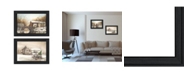 Trendy Decor 4U Winter Reflections Collection By John Rossini, Printed Wall Art, Ready to hang, Black Frame, 54" x 21"
